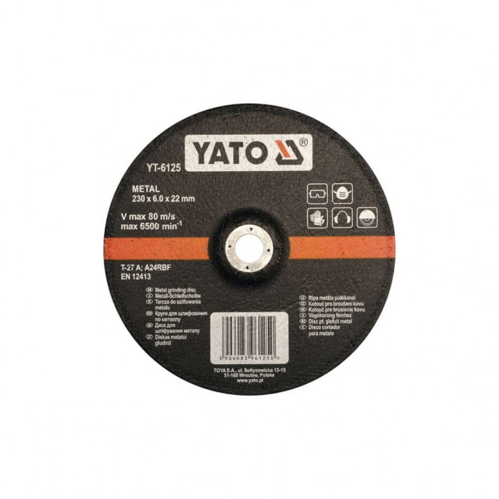 Disc slefuit metal 230 x 22 x 6 mm Yato YT-6125