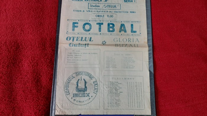 Program Otelul Galati - Gloria Buzau