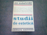 STUDII DE ESTETICA - JAN MUKAROVSKY