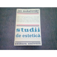 STUDII DE ESTETICA - JAN MUKAROVSKY