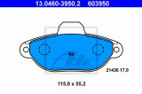 Set placute frana,frana disc FIAT PANDA (169) (2003 - 2016) ATE 13.0460-3950.2