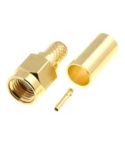 Mufa SMA reverse mama drept RG58 crimpat pe cablu SMA-011RP, Oem