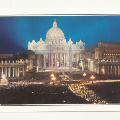 FA36-Carte Postala- ITALIA - Roma, Vatican, Piazza e Basilica di S. Pietro