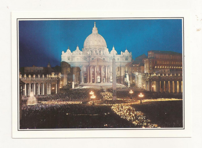 FA36-Carte Postala- ITALIA - Roma, Vatican, Piazza e Basilica di S. Pietro