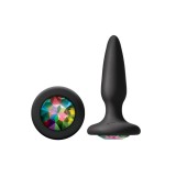 Cumpara ieftin Dop Anal Cu Bijuterie Glams Mini Rainbow Gem, 8.5 cm