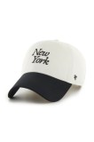 47 brand șapcă de baseball din bumbac MLB New York Yankees culoarea gri, uni, B-FNDSC17GWS-SSF