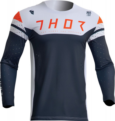 Tricou motocross/enduro Thor Prime Rival, culoare bleumarin/alb, marime L Cod Produs: MX_NEW 29107014PE foto