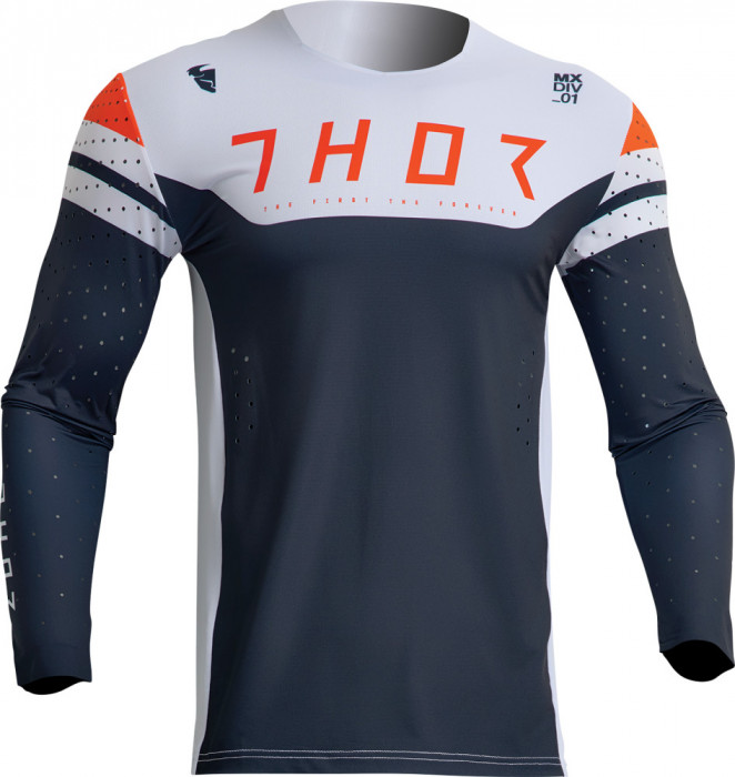 Tricou motocross/enduro Thor Prime Rival, culoare bleumarin/alb, marime L Cod Produs: MX_NEW 29107014PE