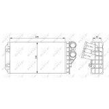 Radiator incalzire habitaclu Nrf 54251