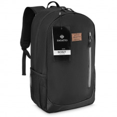 Rucsac barbati, Zagatto®, ZG63, Compatibil laptop, 45x28x12 cm, Negru