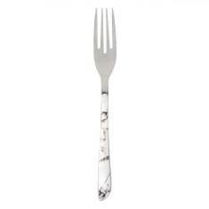 Furculiță Tac&acirc;muri Marble Simple 21.5cm, Oțel Inoxidabil, M&acirc;ner Marmură, Multicolor