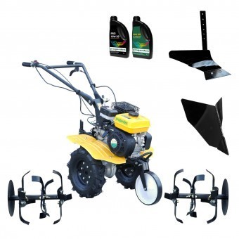 ProGARDEN Pachet Campo 703 Motocultor 7CP + Plug simplu + Plug bilonat/rarita + 2L Ulei foto