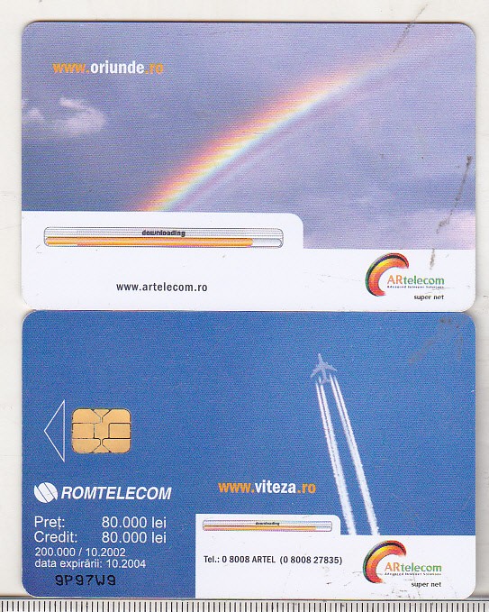 bnk card Cartela telefonica 2002 - Artelecom 2 - RO-ROM-0168