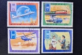 Coreea de Nord (DPRK / 조선우표) 1977 Servicii Poștale și Transporturi Serie Completa 4v Ștampilat Phenian - A90