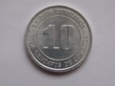 10 CENTAVOS 1974 NICARAGUA-FAO foto