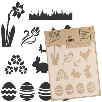 Reutilizabil Șablon - Craft - Scrapbooking // PAȘTE - A4 (21x30cm) foto