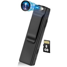 Body camera corporala iUni M8, 8GB, Reportofon, Detectie Miscare, Lentila rotativa 90&deg;