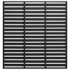 Panou de gard, negru, 180x180 cm, WPC