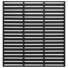 Gossi panou de gard, negru, 180x180 cm, wpc