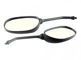Oglinzi Moto Negre Revo, Filet M8, Carcasa Plastic, Set 2 Bucati