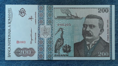 200 Lei 1992 Romania UNC / Grigore Antipa - bancnota necirculata foto