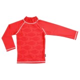 Cumpara ieftin Tricou de baie Fish Red marime 122-128 protectie UV Swimpy for Your BabyKids