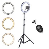 Lampa Circulara Ring Light, Reglare Intensitate, 3 Tipuri Lumina Si Trepied Inclus CT-002