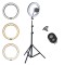 Lampa Circulara Ring Light, Reglare Intensitate, 3 Tipuri Lumina Si Trepied Inclus CT-002