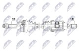 Planetara Nissan Micra (K13) 1.2, 1.2 DIG-S 2010-, Note (E12) 1.2 2012-2016; partea stanga, cutie viteze manuala; 39101-1HC3B; NTY, aftermarket