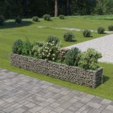 Cumpara ieftin Jardinieră gabion, oțel galvanizat, 360 x 50 x 50 cm, vidaXL