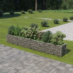 Jardiniera gabion, o?el galvanizat, 360 x 50 x 50 cm foto
