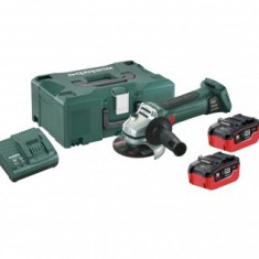 Polizor unghiular cu acumulator 18V, 125mm, Metabo W 18 LTX QUICK, 4Ah