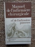 MANUEL DE L&#039;INFIRMIERE CHIRURGICALE ET DE L&#039;INFIRMIERE PANSEUSE (CARTE IN LIMBA FRANCEZA)