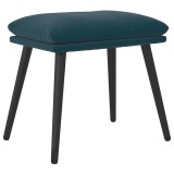 Cumpara ieftin Taburet, albastru, 45x29,5x35 cm, catifea