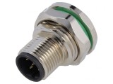 Soclu M12 PIN 5 tată Profibus THT IP67 60V 4A