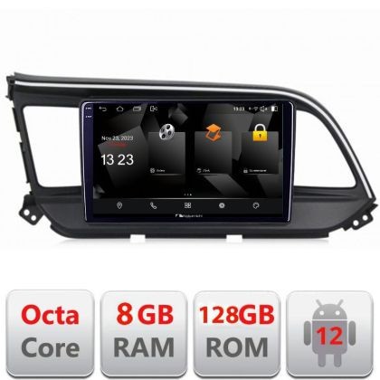 Navigatie HHyundai Elantra 2018- 5960Pro-1581 Android Octa Core Qualcomm 2K Qled 8+128 DTS DSP 360 4G Optical CarStore Technology