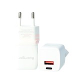 Adaptor Priza Huarigor 33W Incarcare Rapida USB-C + USB-A, Protectie Supratensiune/Scurtcircuit, 100-240V