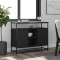 vidaXL Servantă, negru, 100x35x80 cm, lemn prelucrat 835539