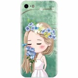 Husa silicon pentru Apple Iphone 6 Plus, Girl