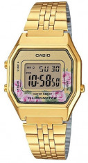 Ceas Dama, Casio, Vintage Lady Gold Flowers LA-680WGA-4C foto