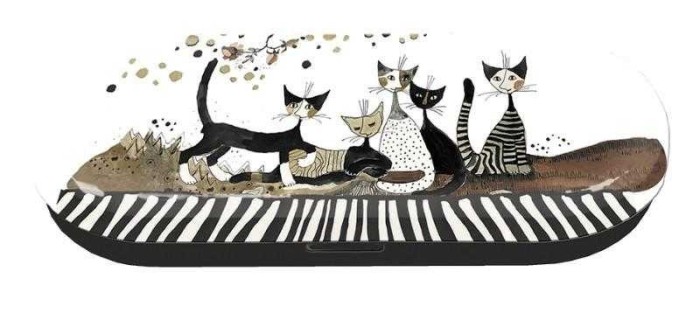 Etui pentru ochelari, Rosina Wachtmeister Cats Sepia