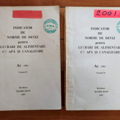 Indicator De Norme De Deviz Alimentare Cu Apa Si Canalizare - Ac 1981 2 volume