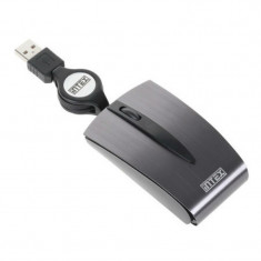 Mouse optic USB Stylo Intex, Argintiu foto