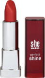 She colour&amp;style Perfect Shine Ruj de buze N. 330/215, 5 g