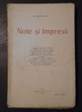 G. Ibrăileanu - Note și impresii (1920)