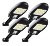 Set 4 x Lampa solara de perete 48 LED, 3 moduri de iluminare, IPF