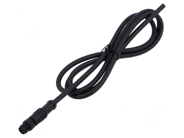 Conector M8 mufă tată drept cabluri 3 pini IP67 3A -20&divide;80&deg;C