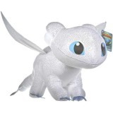 Jucarie din plus Light Fury Sparkle, Dragons, 40 cm, Play By Play