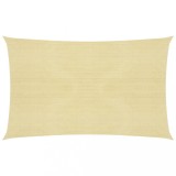 Panza Parasolar Dreptunghiulara Bej 2.5x4.5m HDPE 160 g/m&sup2; Protectie UV Copertina Gradina Terasa