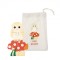 Mini puzzle din lemn bufnita 3D, Orange Tree Toys